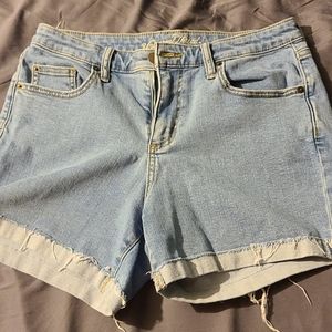 Blue jean shorts